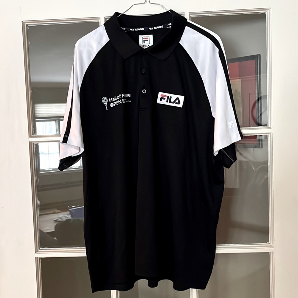 FILA Van Alen Cup Tennis Hall of Fame official polo shirt men’s XXL
